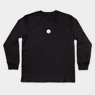 Greyscale Logo Only Kids Long Sleeve T-Shirt